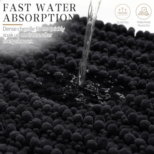 Luxury Bathroom Rug Mat Extra Soft & Absorbent Microfiber Bath Rugs