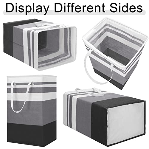 75 L Laundry Basket Large Clothes Hamper Bulk Laundry Room Organization Waterproof Collapsible Storage Hamper with Handles in Dorm