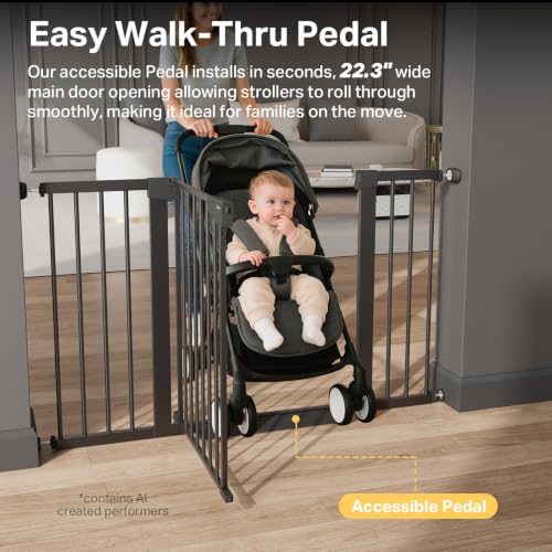 Extra Wide Baby Gate for Stairs