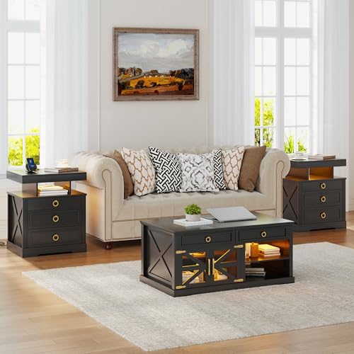 Nightstand with Lockable Gun Drawer