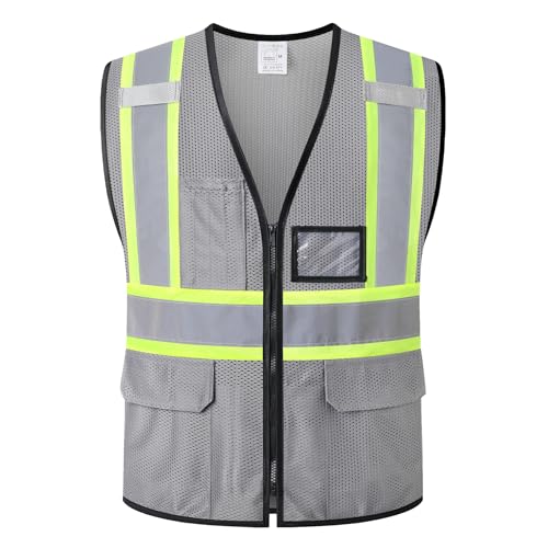 High Visibility Reflection Mesh Safety Vests with Multi