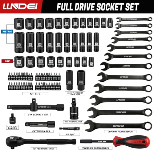 3/8” & 1/4" Drive Impact Socket Set