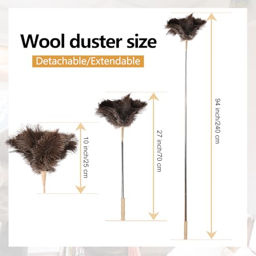Extendable Lambswool Duster Anti