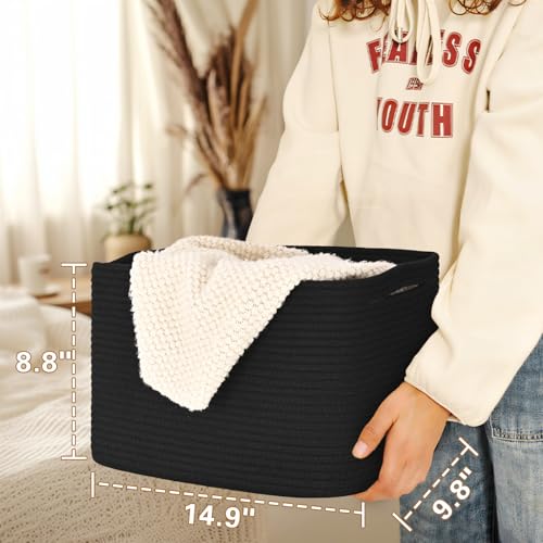3 Pack Shelf Baskets for Organizing