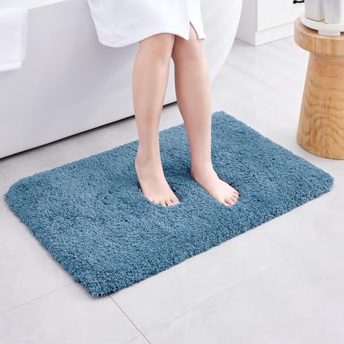 Bathroom Rug Non Slip Fluffy Bath Mat for Bathroom Floor Washable Plush Luxury Bath Rug for Tub Soft Shaggy Shower Sink Mat