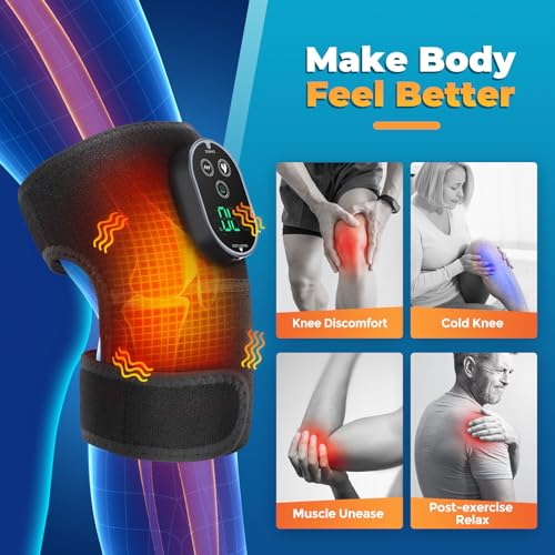 Cordless Heated Knee Massager with Vibration