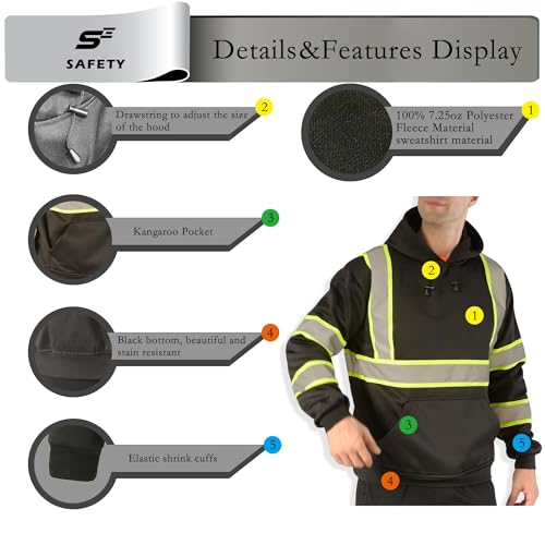 Class 3 High Visibility Sweatshirt for Men