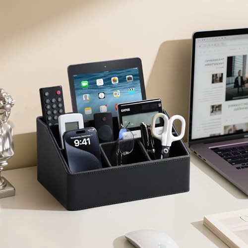 PU Leather Desk Organizer