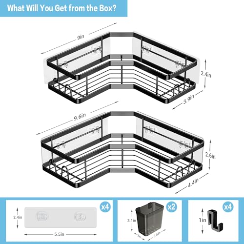 Corner Shower Caddy Organizer Shelf