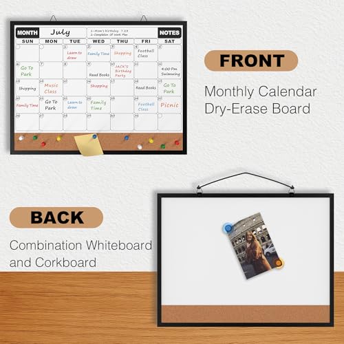 Monthly Calendar Dry Erase Board