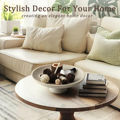 Modern Resin Pedestal Decorative Bowl