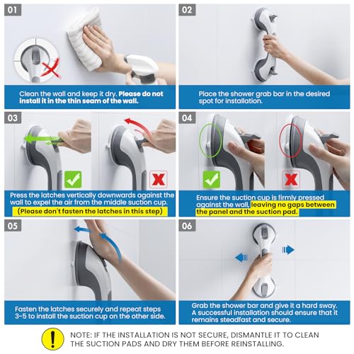 Shower Grab Bars for Bathtubs and Showers