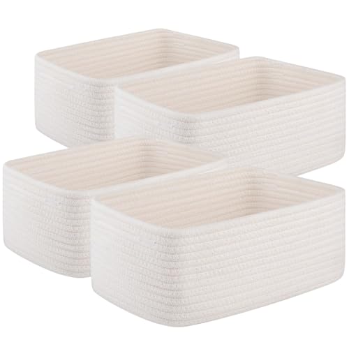 4 Pack Small Storage Shelf Baskets for Organizing