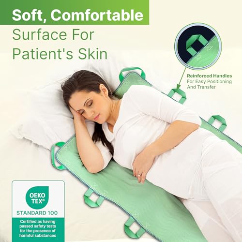 Reusable Positioning Bed Pad with 8 Handles
