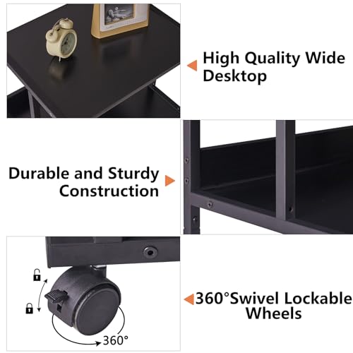 Printer Stand with Storage Shelf