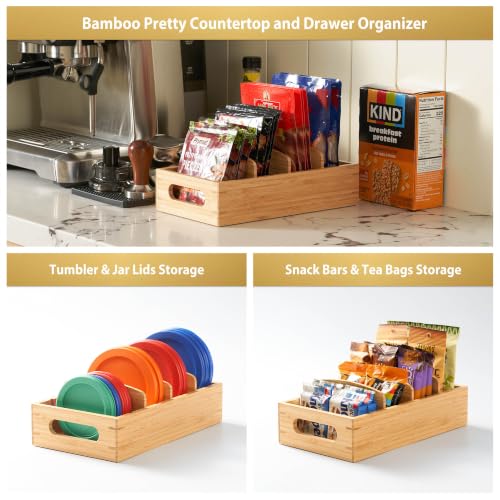 Food Container Organizer for Kitchen Cabinet Drawer