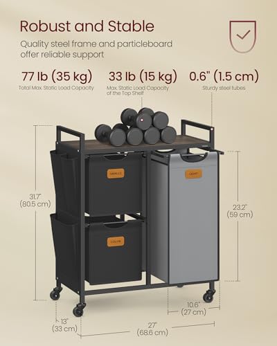 Laundry Hamper with Compartments