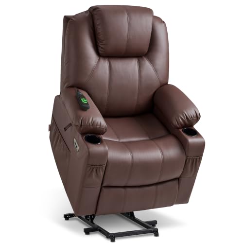 Electric Power Lift Recliner Chair Sofa with Massage and Heat for Elderly