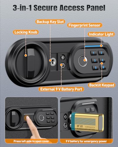 70 71 Position Key Cabinet with Combination & Key Lock and Fingerprint Key Cabinet with Anti