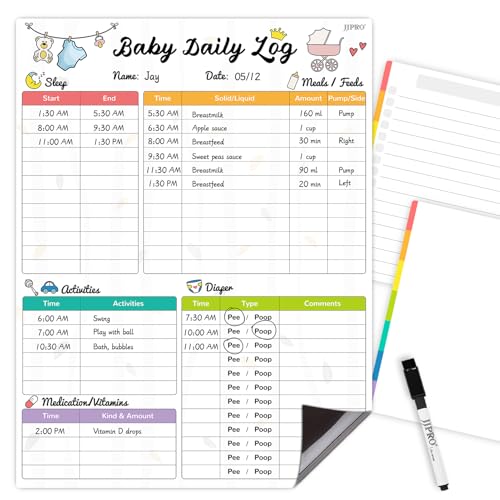 Magnetic Baby Daily Food Log