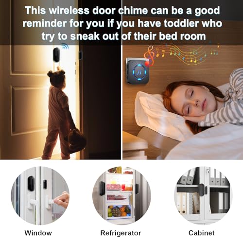 Door Chime Wireless Door Chimes When Door Open Entry for Business