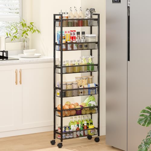 6 Tier Slim Storage Cart