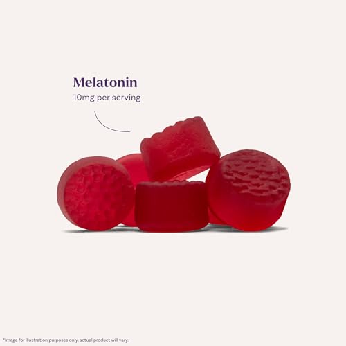Gummies Melatonin 10Mg Sleep Support Bottle Drug Free Unisex Adult No