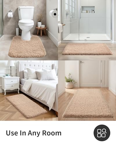 Microfiber Bathroom Rug Super Absorbent