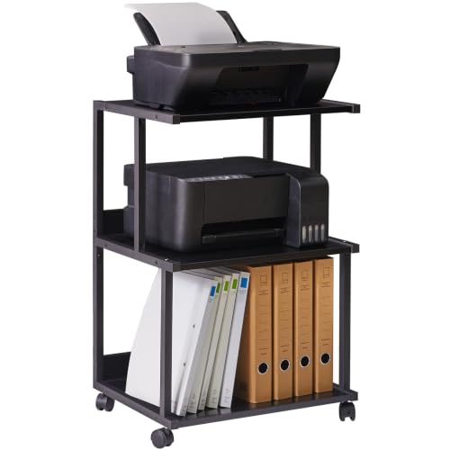 Printer Stand with Storage Shelf