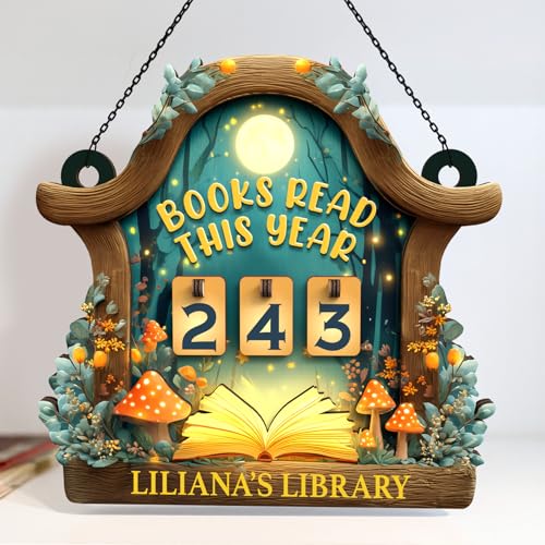 Personalized Books Read This Year Counter