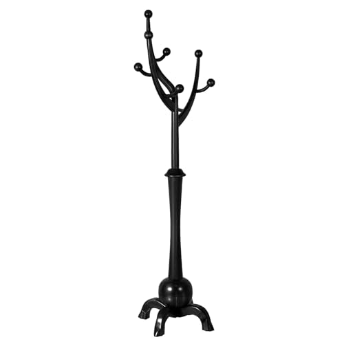 Coat Rack Freestanding Wood Tree Rack with 8 Hooks