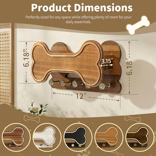 Decorative Dog Leash Holder for Wall