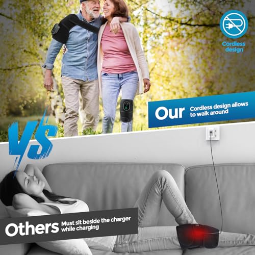 Cordless Heated Knee Massager with Vibration