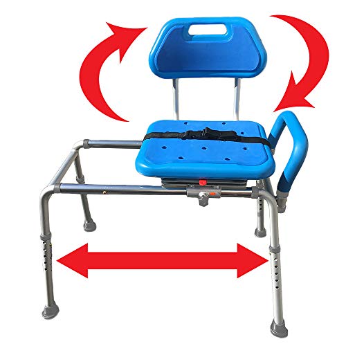 Gateway Premium Sliding Bath Transfer Bench with Swivel Seat