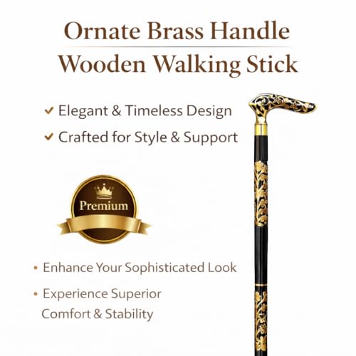 Handmade Wooden Walking Cane