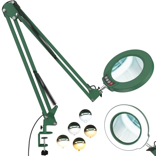 Magnifying Glass with Light and Clamp