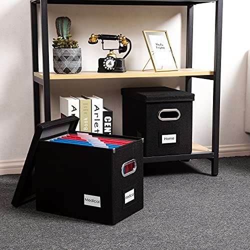 File Box with Metal Brackets