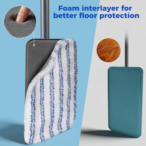 Flat Mop with Stainless Steel Handle