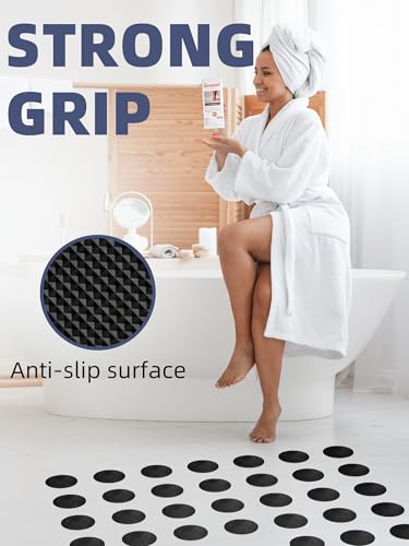 Round Non Slip Bathtub Stickers with Scraper