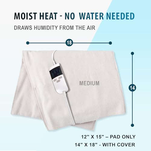 Professional Grade Heating Pad with Automatic Moist Heat by ThermoRelief