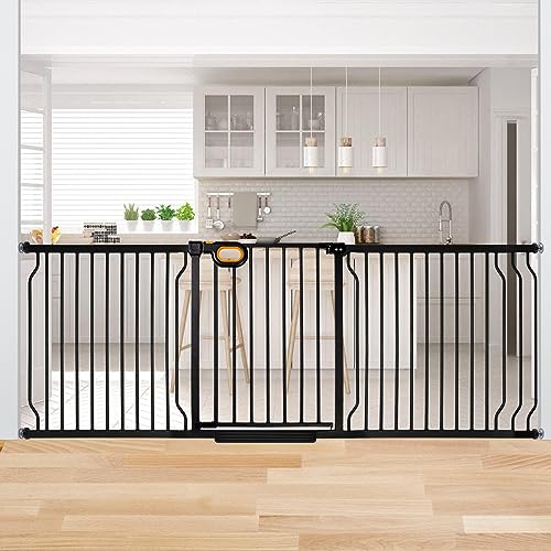 Baby Gate with Door for Stairs Doorways