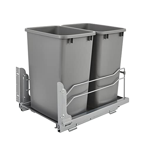 Steel Double Pullout Waste Container with Soft