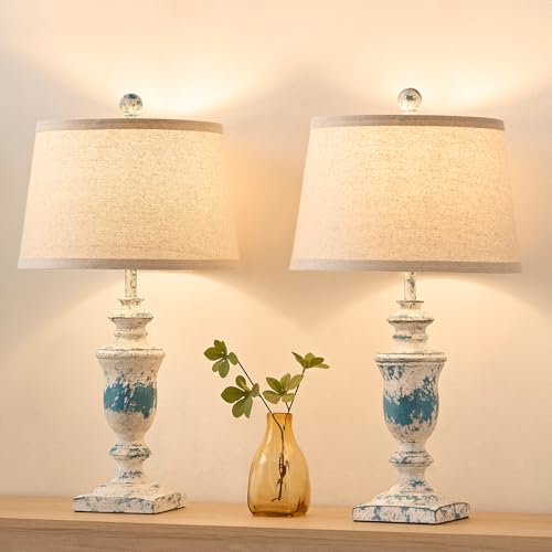 Farmhouse Table Lamps Set of 2