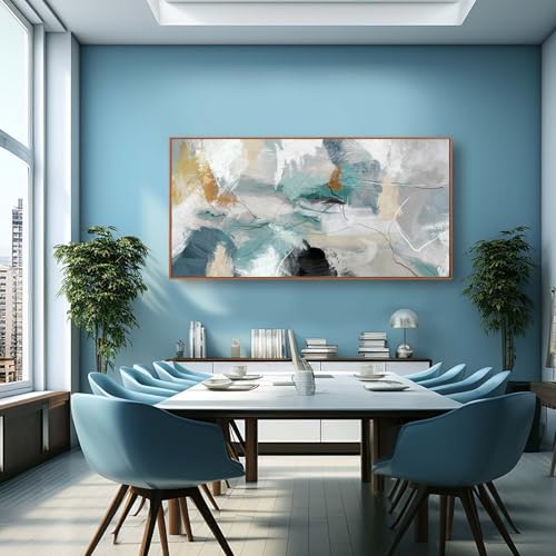 Green Wall Art Large Artwork Pink Wall Decor Abstract Wall Decorations Black Art White Flowers Paintings Plum Blossom Room Decor