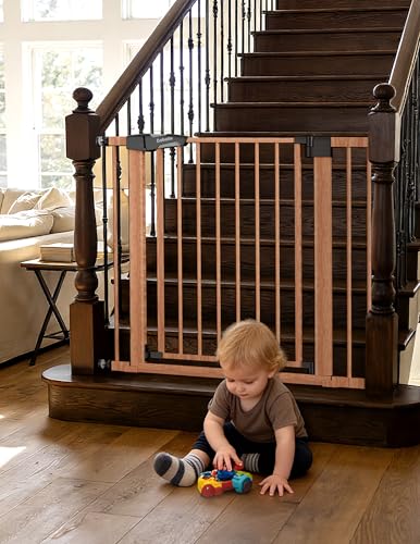 PressGuard Baby Gate for Stairs No Drilling