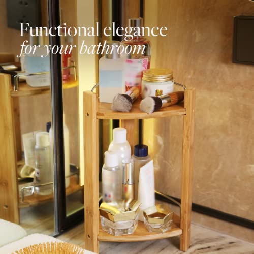 Bamboo Shower Corner Caddy