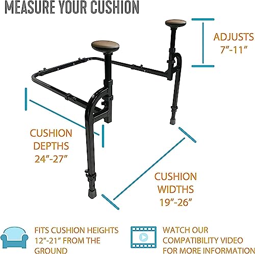 EZ Stand-N-Go, Adjustable Standing Mobility Aid, Chair Assist Grab Bars