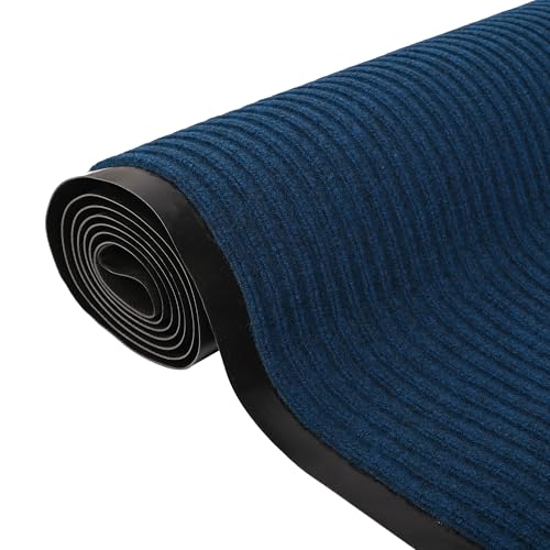 Commercial Grade Entrance Mat 3x10Ft Indoor Outdoor Black Smoke Floor Heavy Duty Rubber