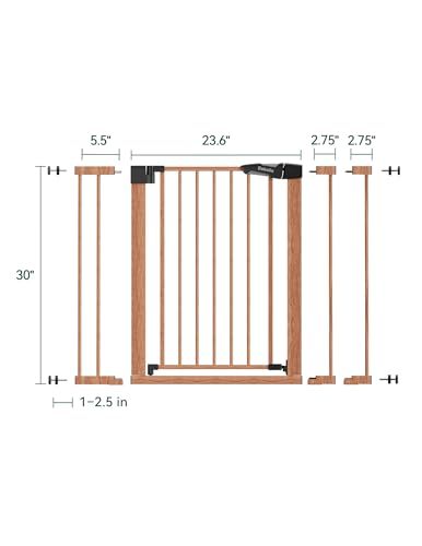 PressGuard Baby Gate for Stairs No Drilling