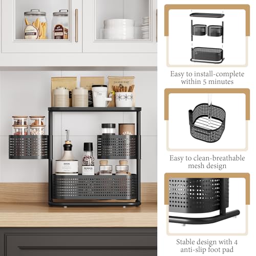 Bathroom Countertop Storage Organizer Shelf